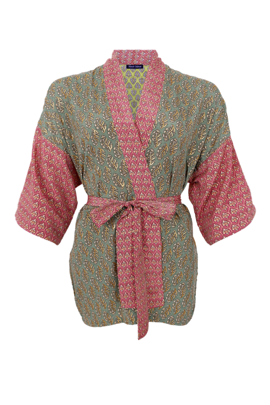 Black Colour - Bcluna Short Kimono 39149 - Vivid Passion