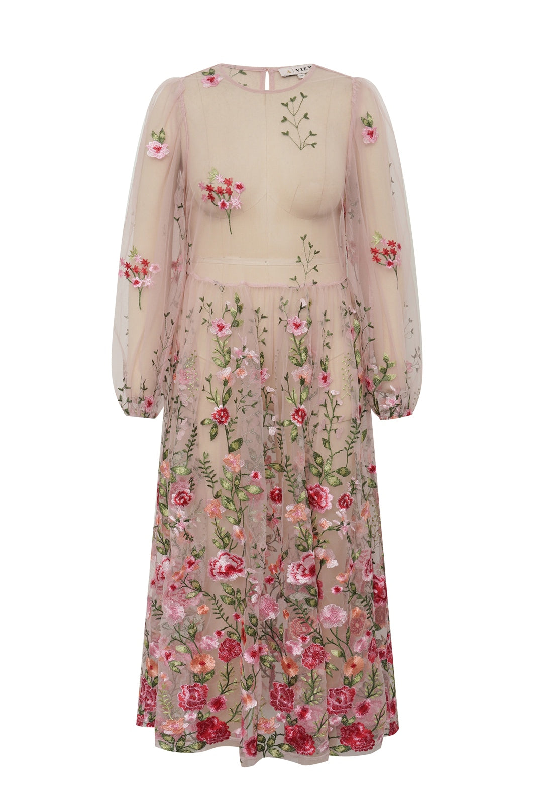 A-View - Fuschia Dress AV4614 - 255 - Rose/Red