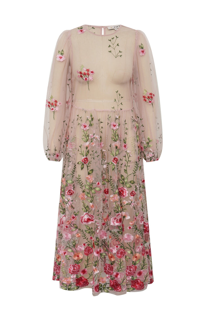 A-View - Fuschia Dress AV4614 - 255 - Rose/Red