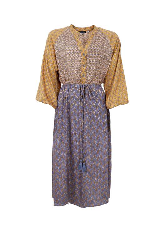 Black Colour - Bcluna Raglan Dress 39229 - Golden Multi