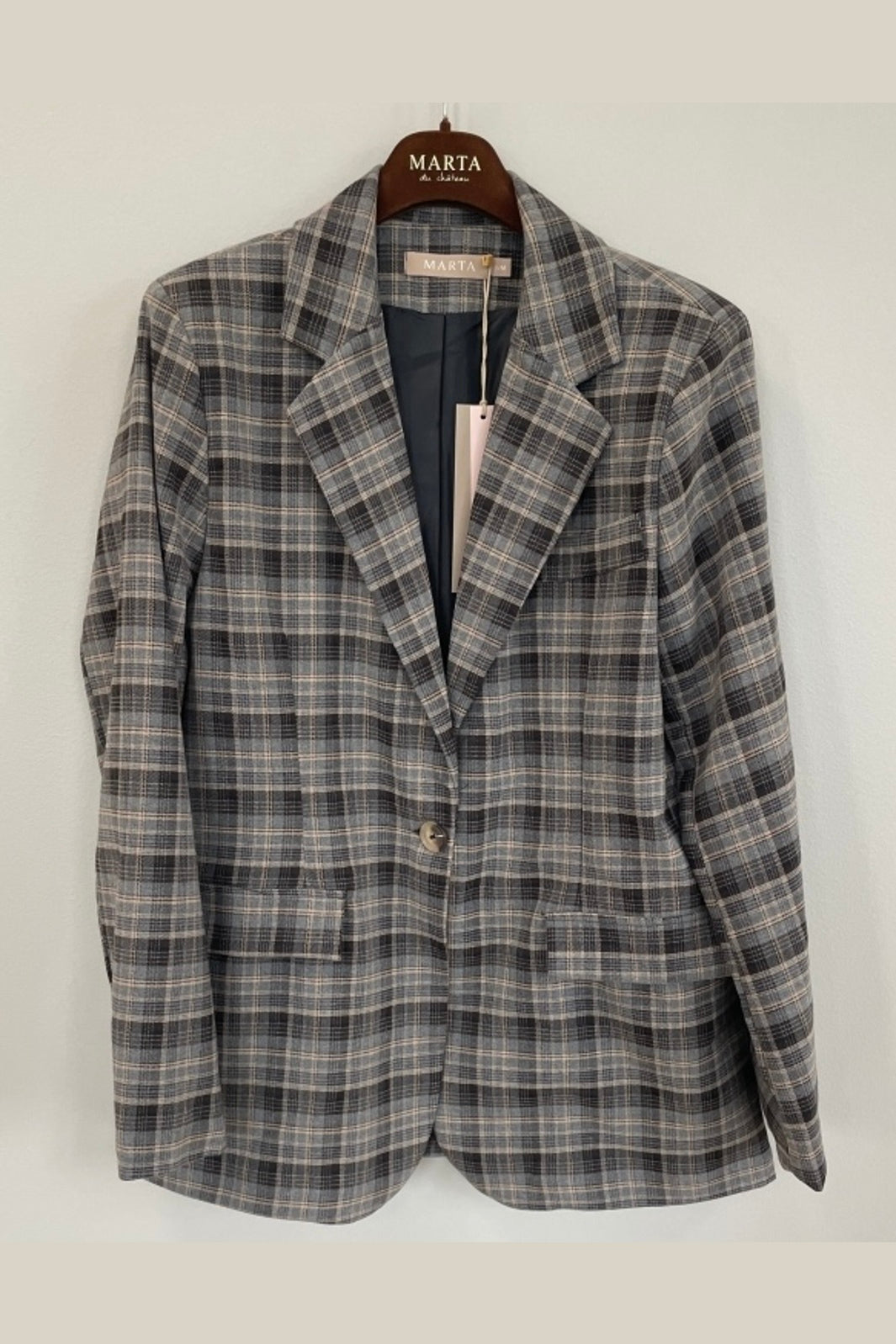 Marta Du Chateau - Mdccharm Blazer 15502 - Grey