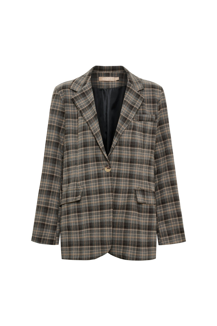 Marta Du Chateau - Mdccharm Blazer 15502 - Grey
