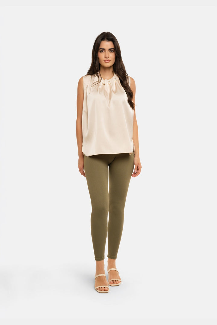 Liberte - Ninna-Rib-Legging 1015 - Lichen Green