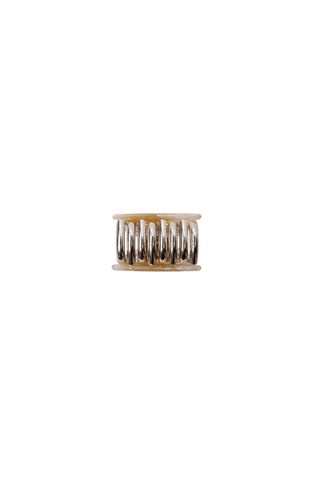 Black Colour - Bckaya Small Hair Claw 6072 - Mustard