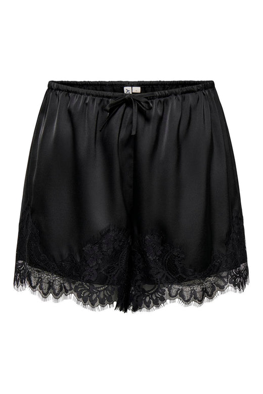 Only - Onlmenus Lace Satin Shorts - 5131877 Black Black Lace