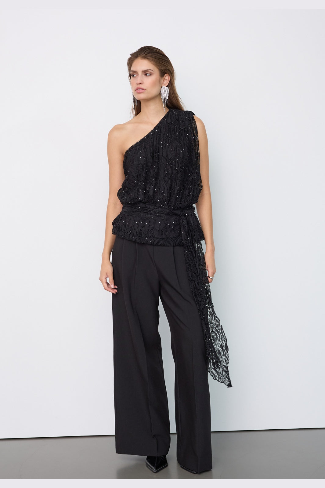 Co´Couture - Ericacc Stone Lace Top 500445 - 65001 - Black