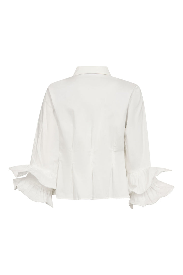 Co´Couture - Halencc Flare Pleat Shirt 500789 - 10001 - White
