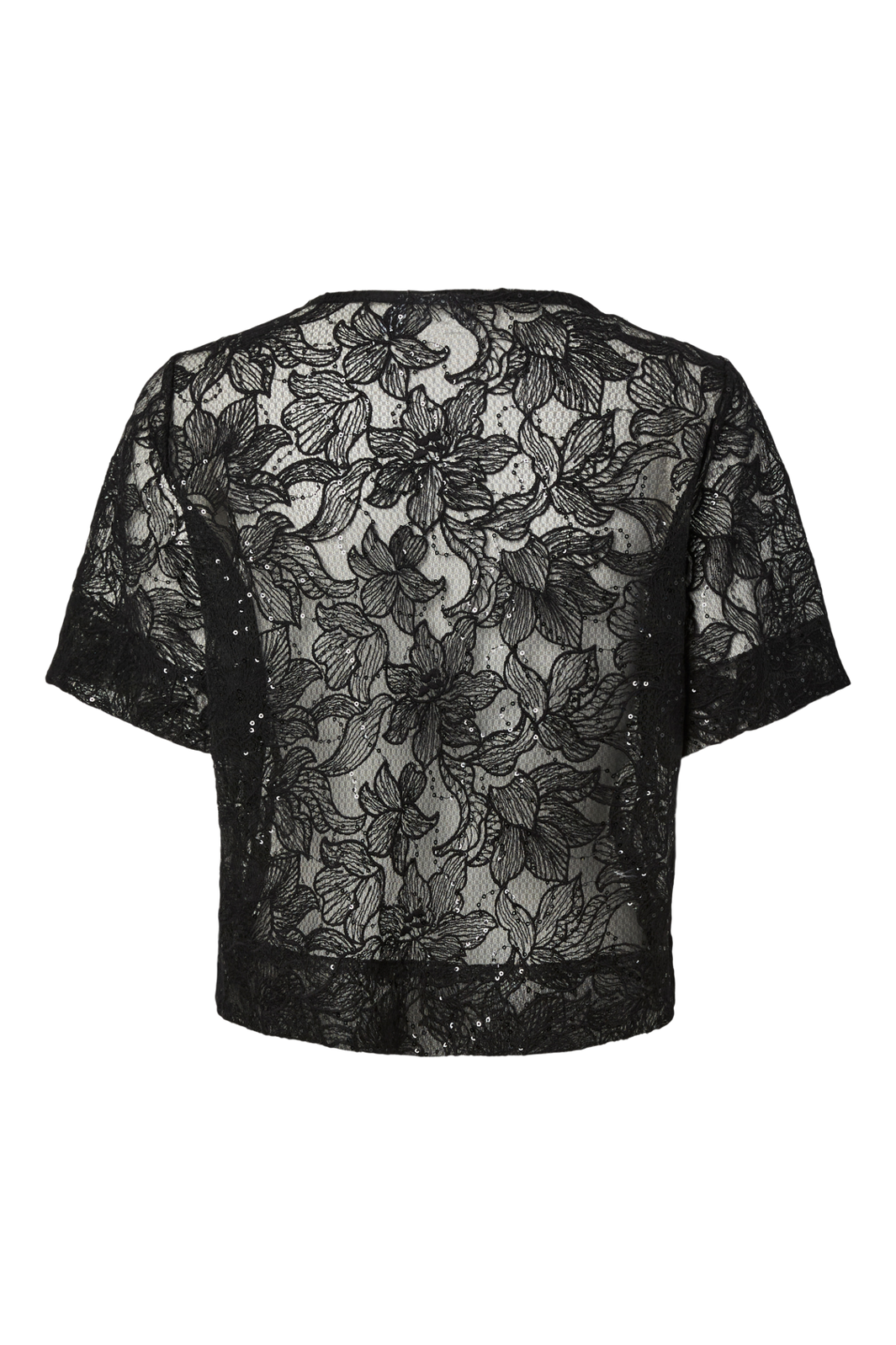 Pieces - Pclouise 2/4 V-Neck Tie Top - 5042915 Black