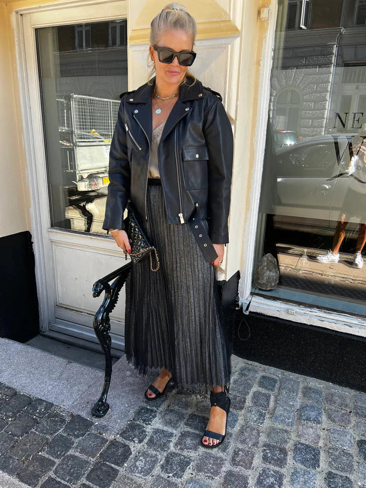 EMM Copenhagen - Celine Plisse Skirt - Silver