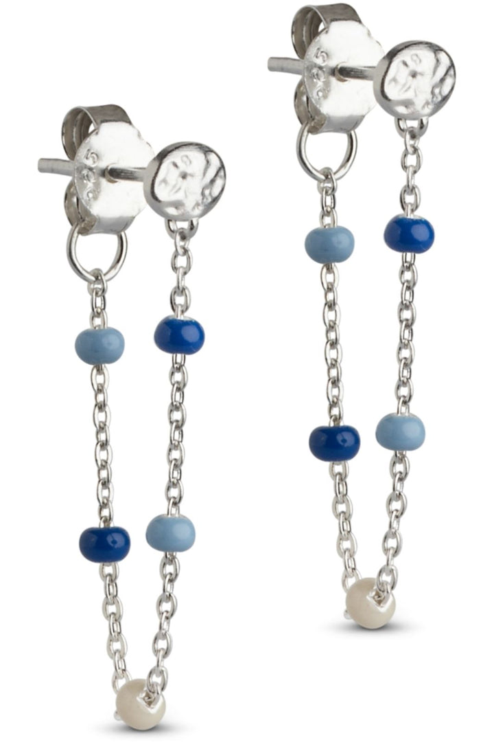 Enamel Copenhagen - Earring, Lola Silver - Marine