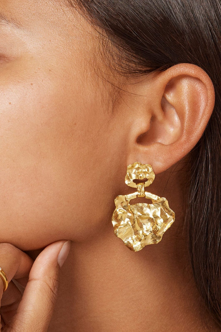 Enamel Copenhagen - Earring, Windy Large - 925S/Gp/M