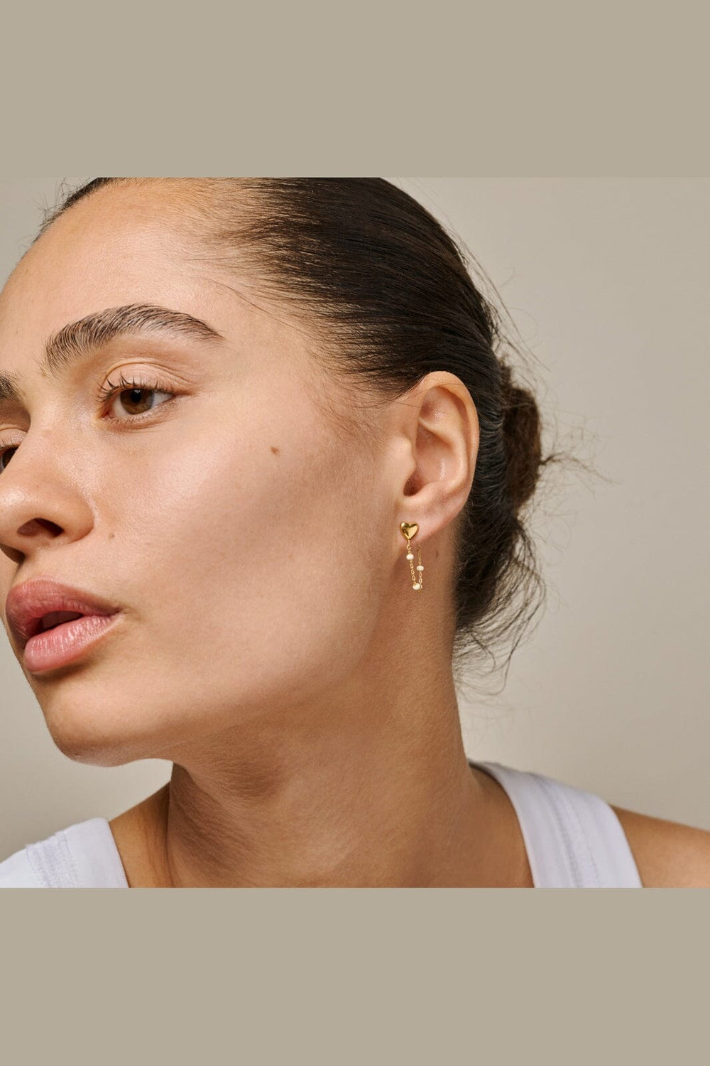 Enamel Copenhagen - Earrings, Lola Heart E441G - Daisy