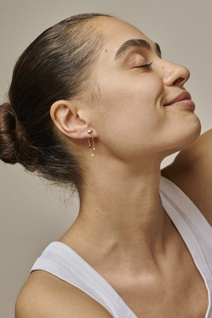 Enamel Copenhagen - Enearrings, Lola Heart E441G - Rosie Øreringe 