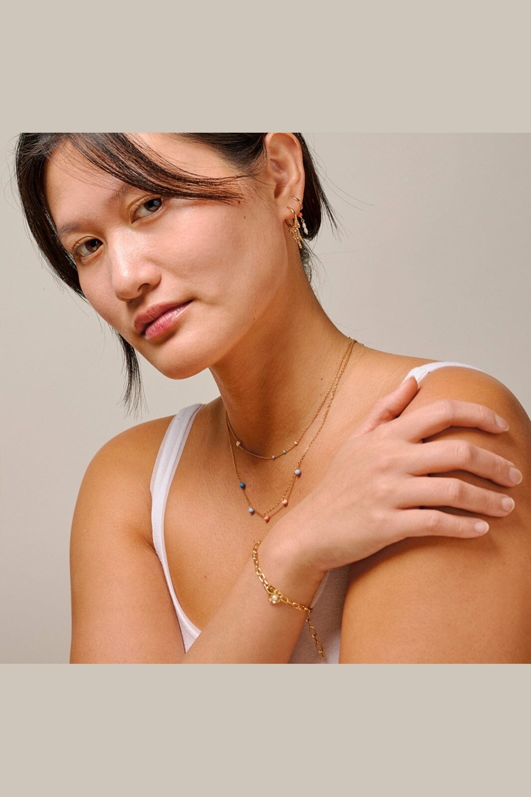 Enamel Copenhagen - Necklace, Lola Simple N150G - Citrus Sky