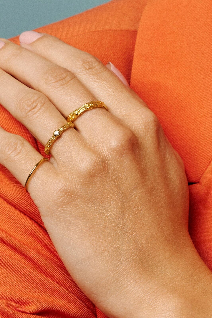 Enamel Copenhagen - Ring, Gaia - 925S/Gp/M