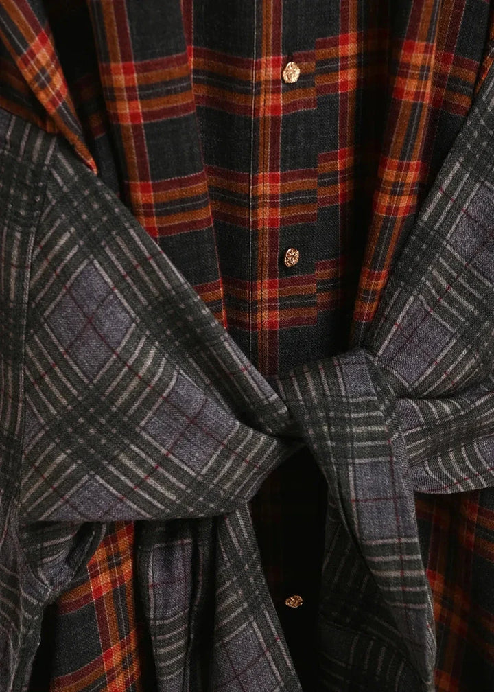 Essentiel Antwerp - Kristin Tie Waist Shirt Dress - K1fs Combo1 Firestarter 