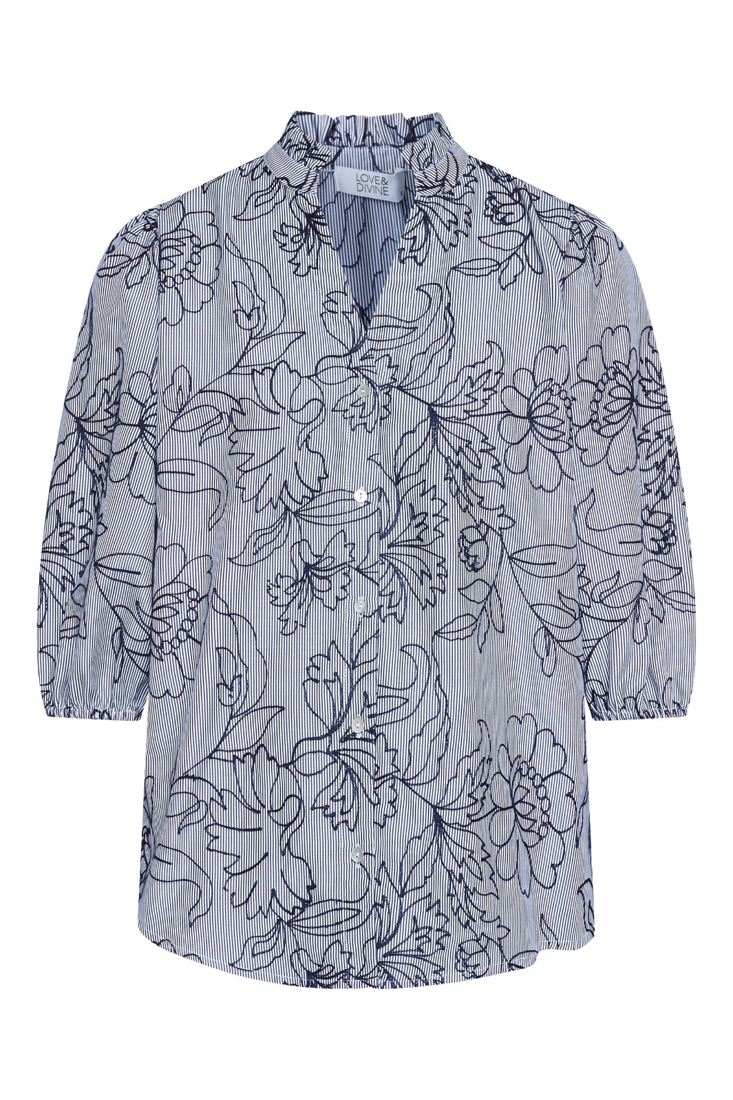 Love & Divine - Love456-9 18890 - 832 - Stripe/Flower