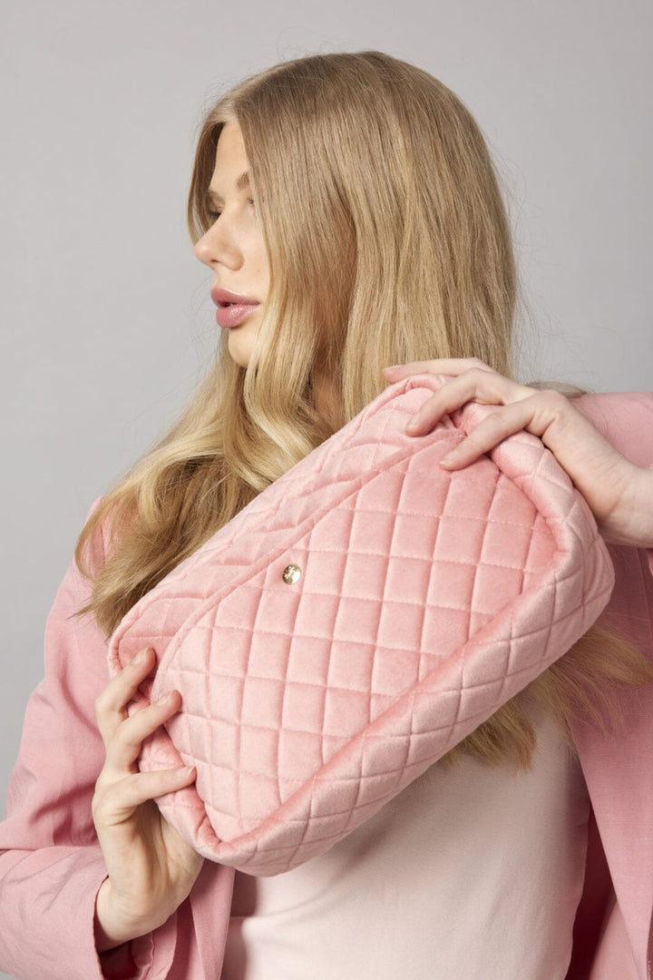 Fan Palm - Beauty Bag Velvet - Rose Velvet