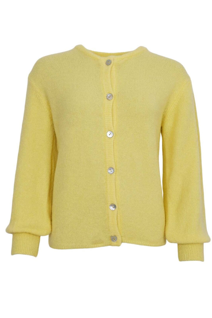 Forudbestilling - Black Colour - Bcbella Knit Cardigan 1205 - Lt. Yellow