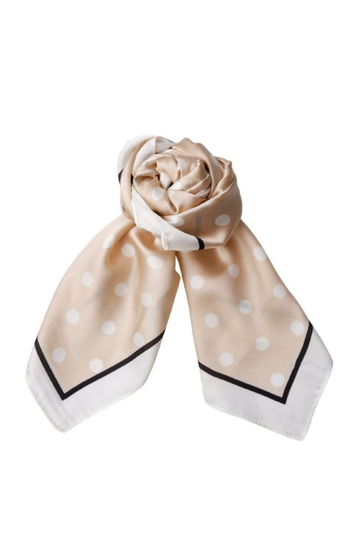Forudbestilling - Black Colour - Bcdani Mini Scarves 3626 - Beige Dot