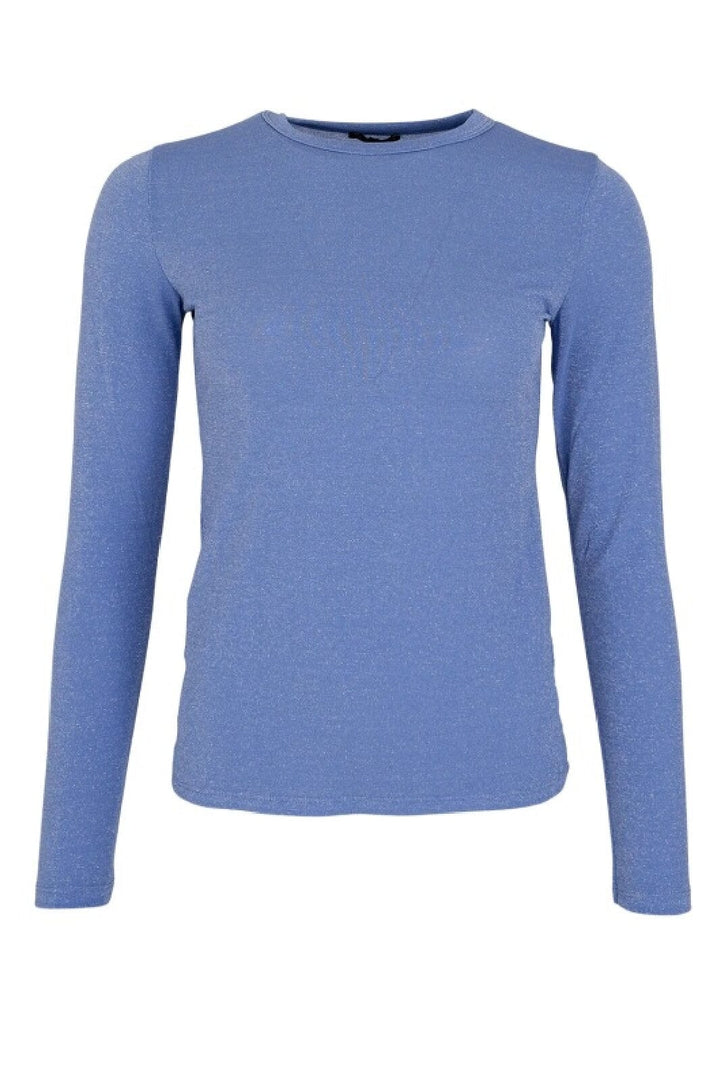 Black Colour - Bcfaye Lurex Blouse - Lt. Blue