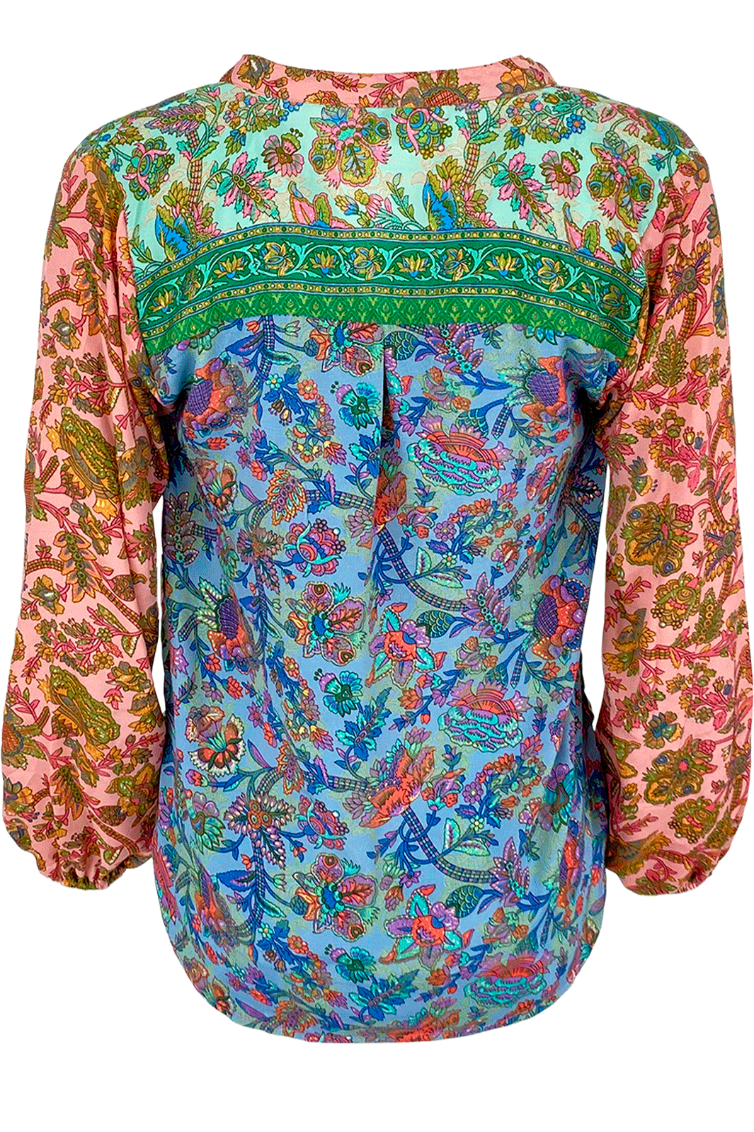 Black Colour - BcLuna Kaftan Blouse - Calypso Mix