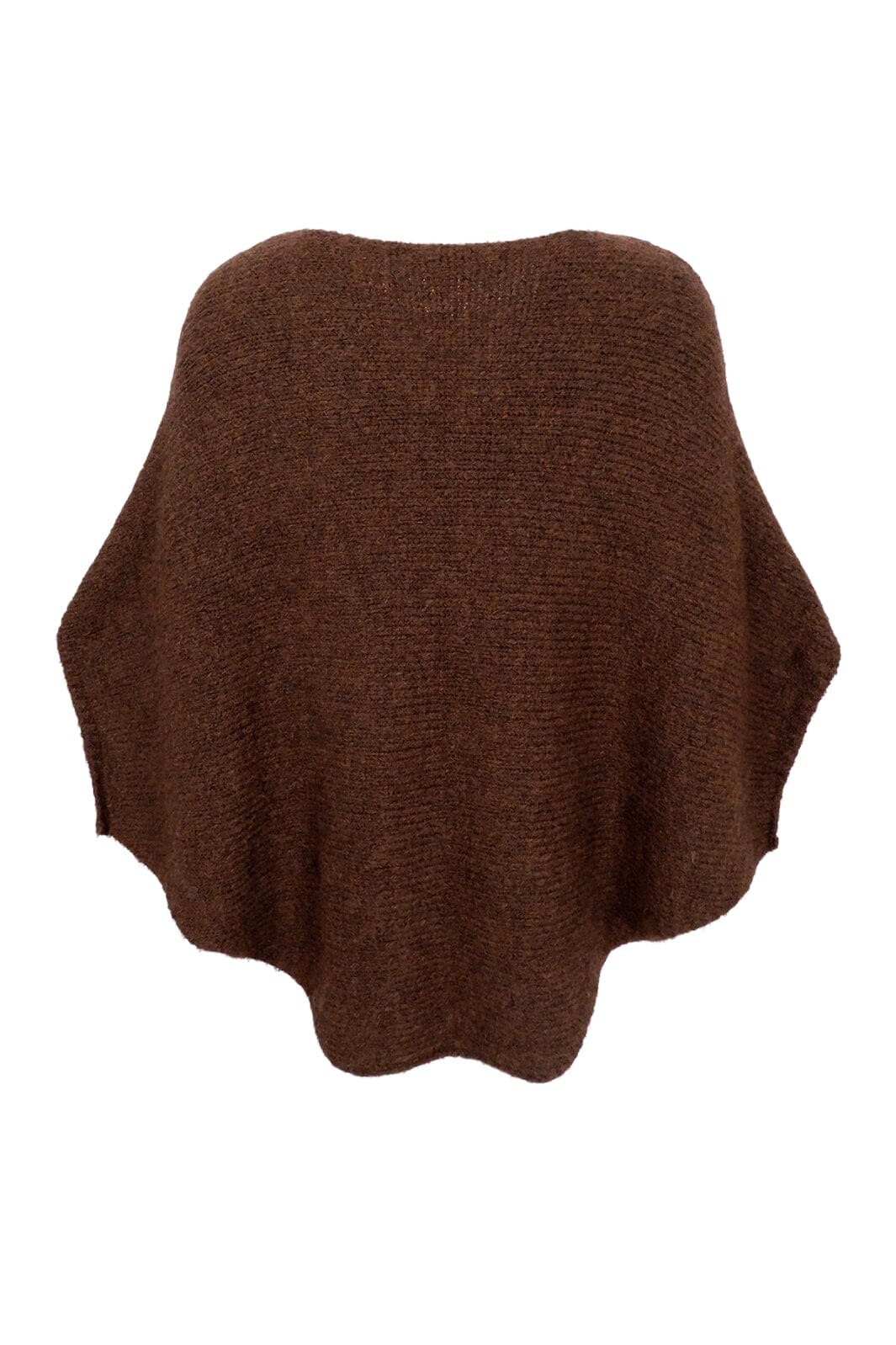 Black Colour - Bcpella Boucle Poncho - Coffee