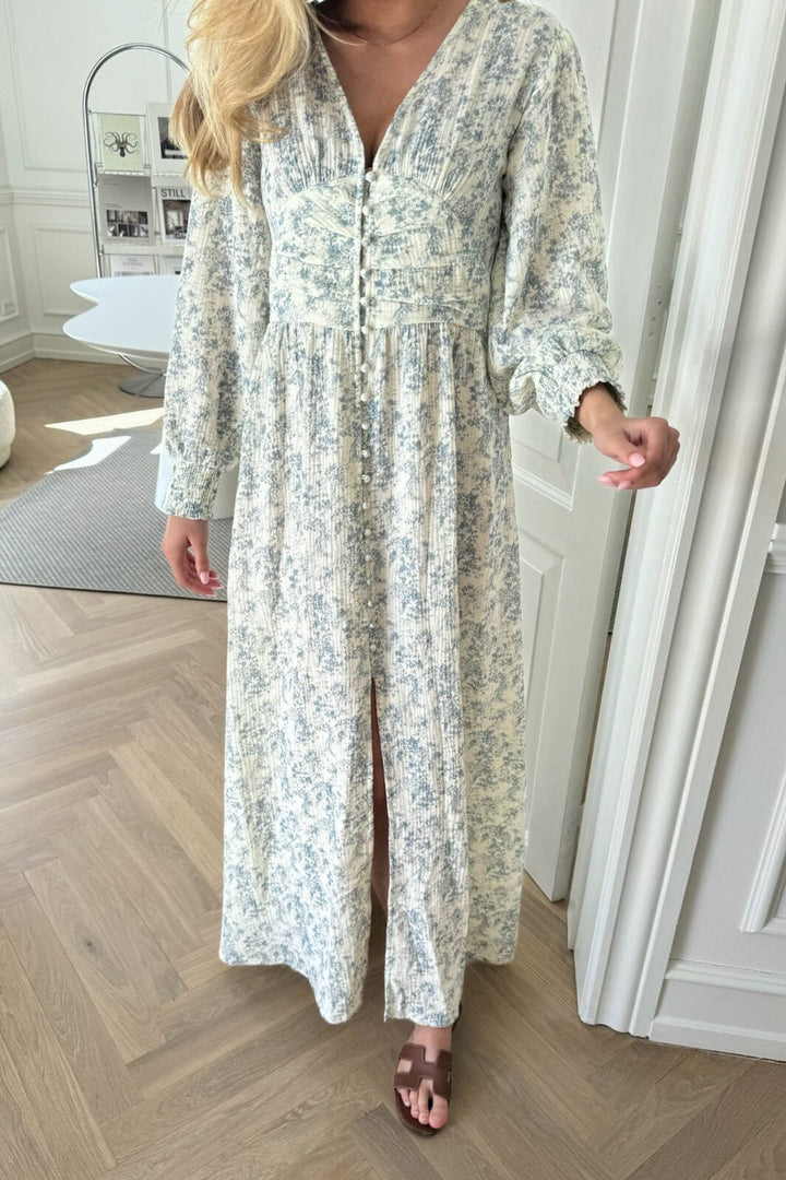 BYIC - Adelic Maxi Dress - wbp White Blue Print