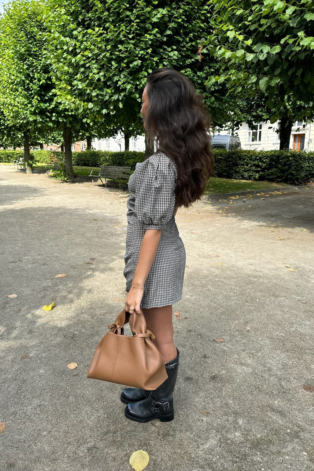 BYIC - Aliceic Dress - bsc Black Small Checks