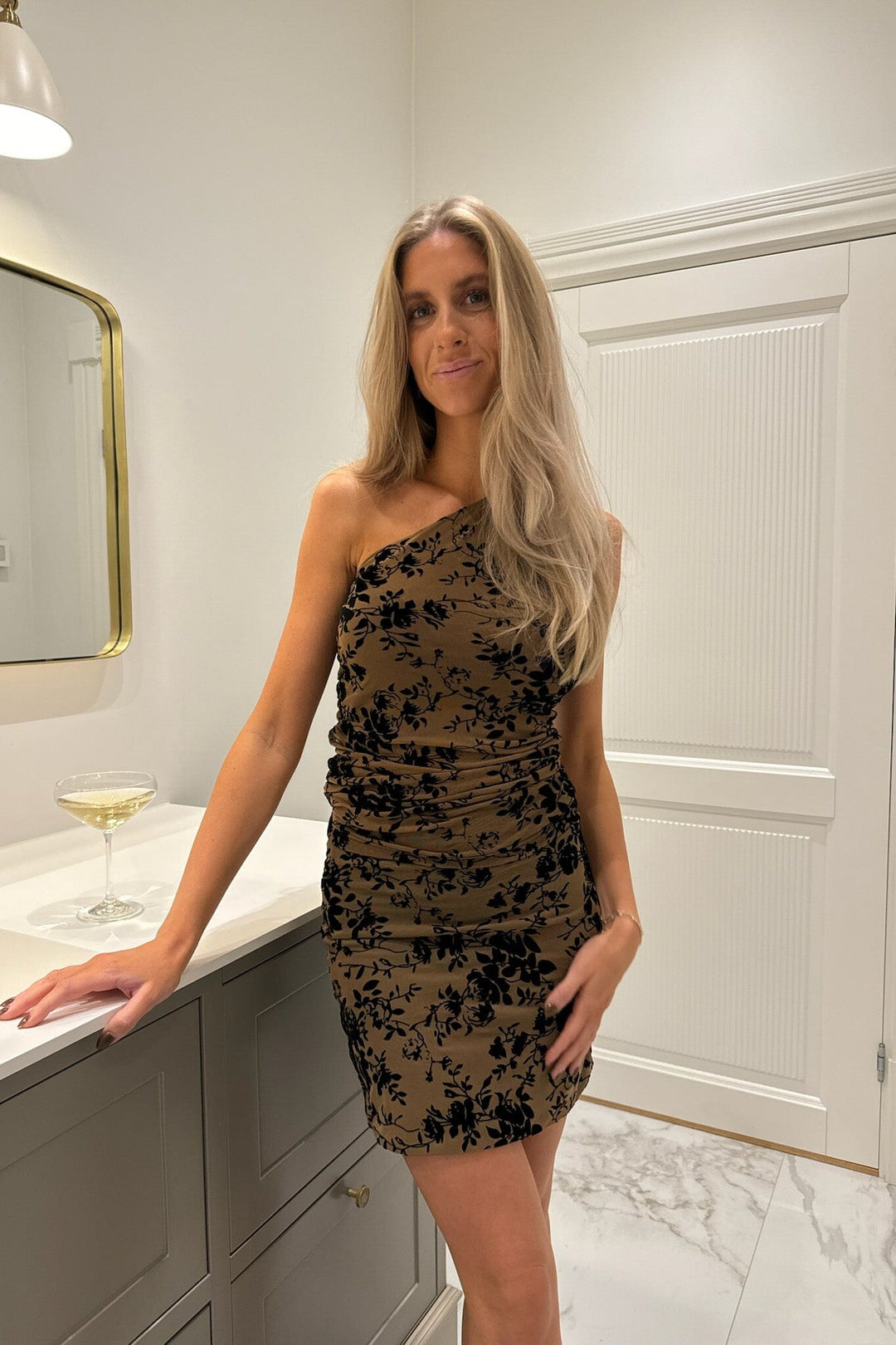 BYIC - Astaic Mesh Skirt A23742 - Bbfp Beige Black Flower Print