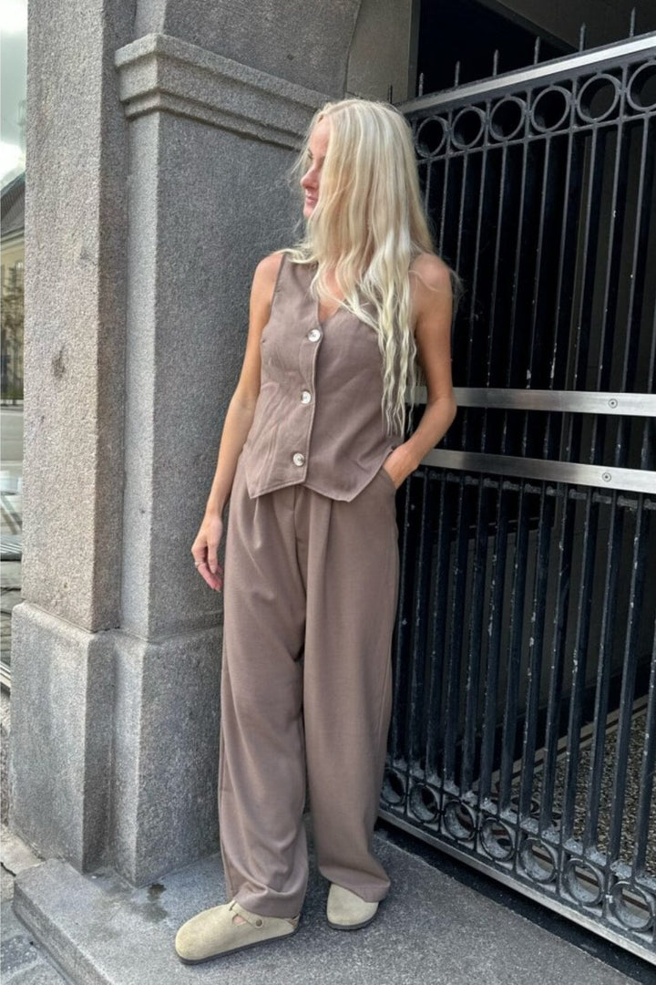 BYIC - Celina Vest - Brown