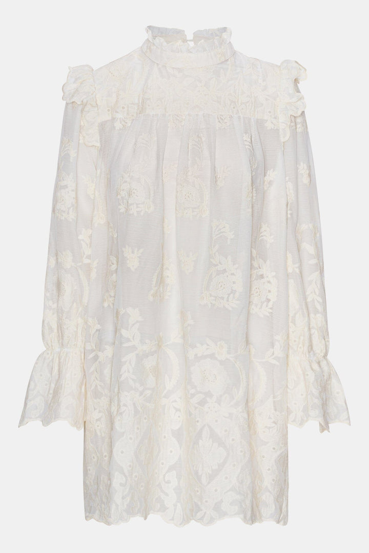 BYIC - Ellinoric Lace Dress - vw Vintage White