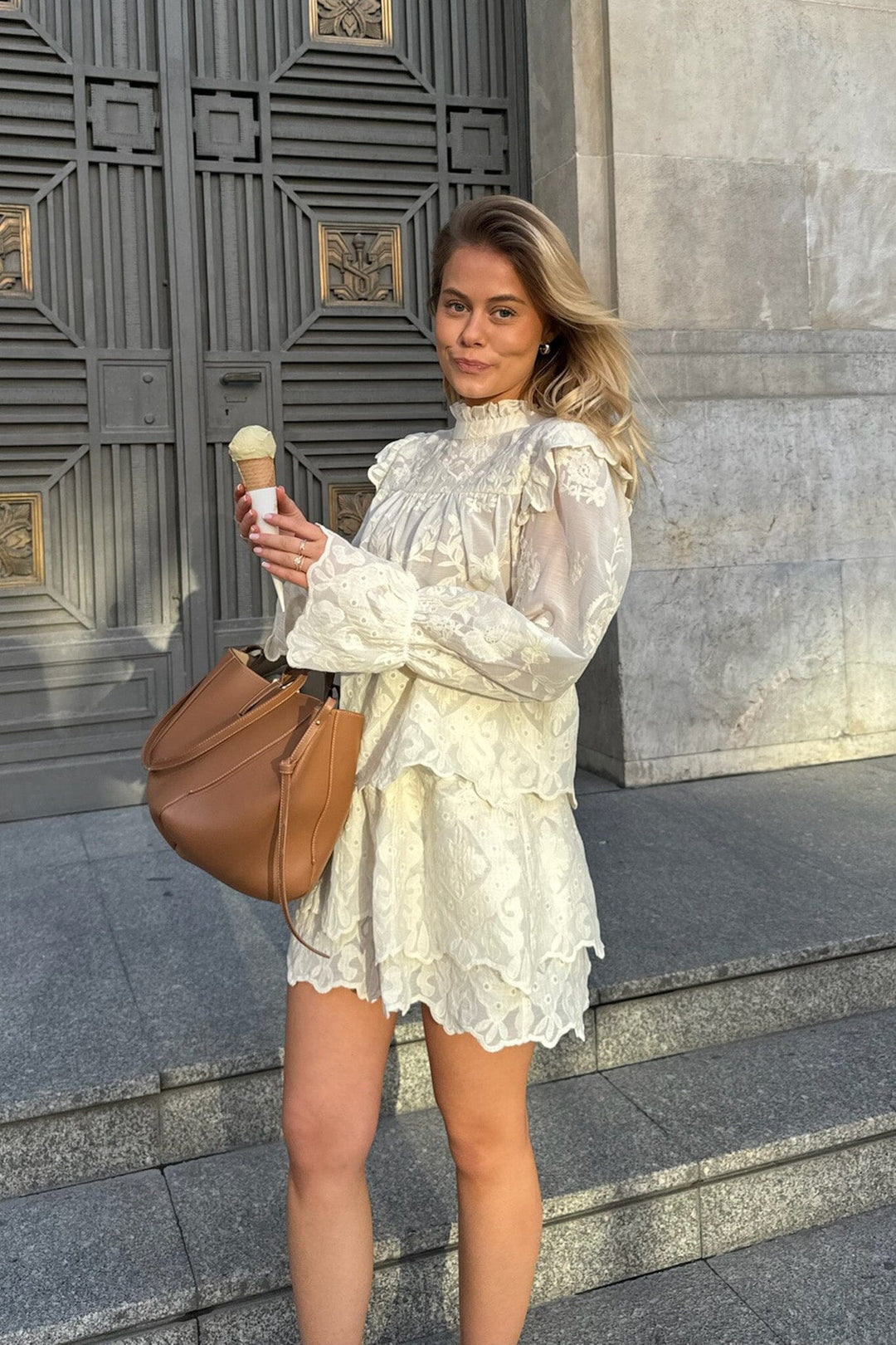 BYIC - Ellinoric Lace Shirt - vw Vintage White