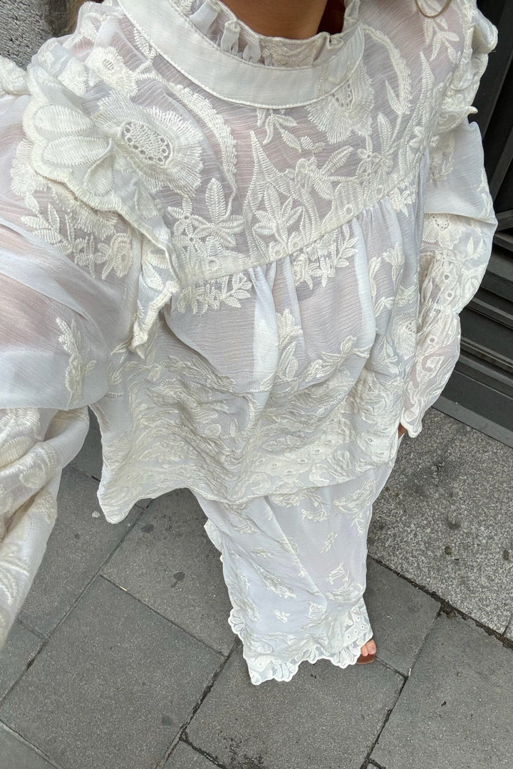 BYIC - Ellinoric Lace Shirt - vw Vintage White