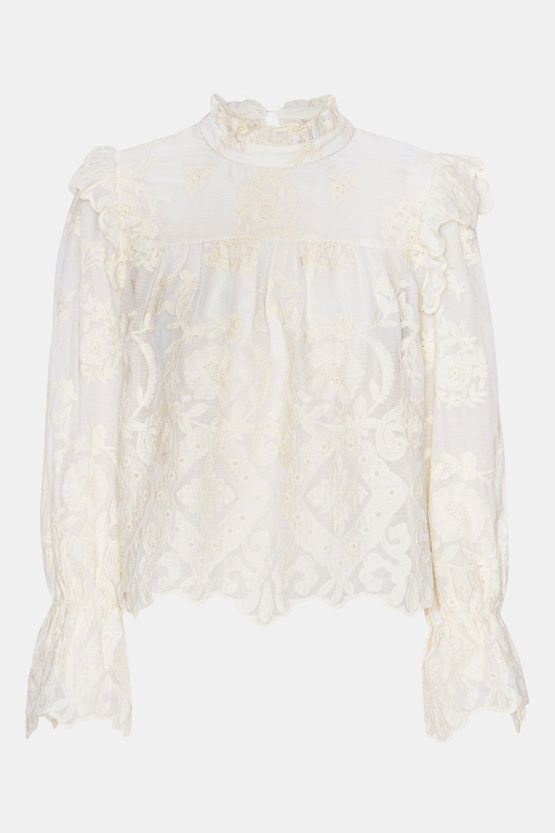 BYIC - Ellinoric Lace Shirt - vw Vintage White