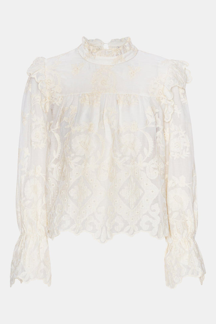 BYIC - Ellinoric Lace Shirt - vw Vintage White