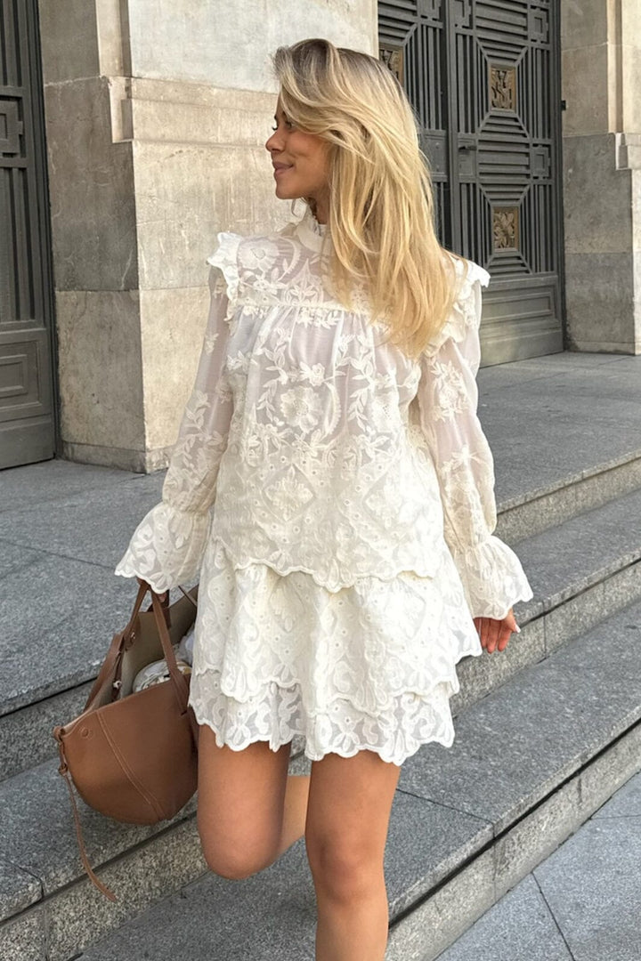 BYIC - Ellinoric Lace Shirt - vw Vintage White