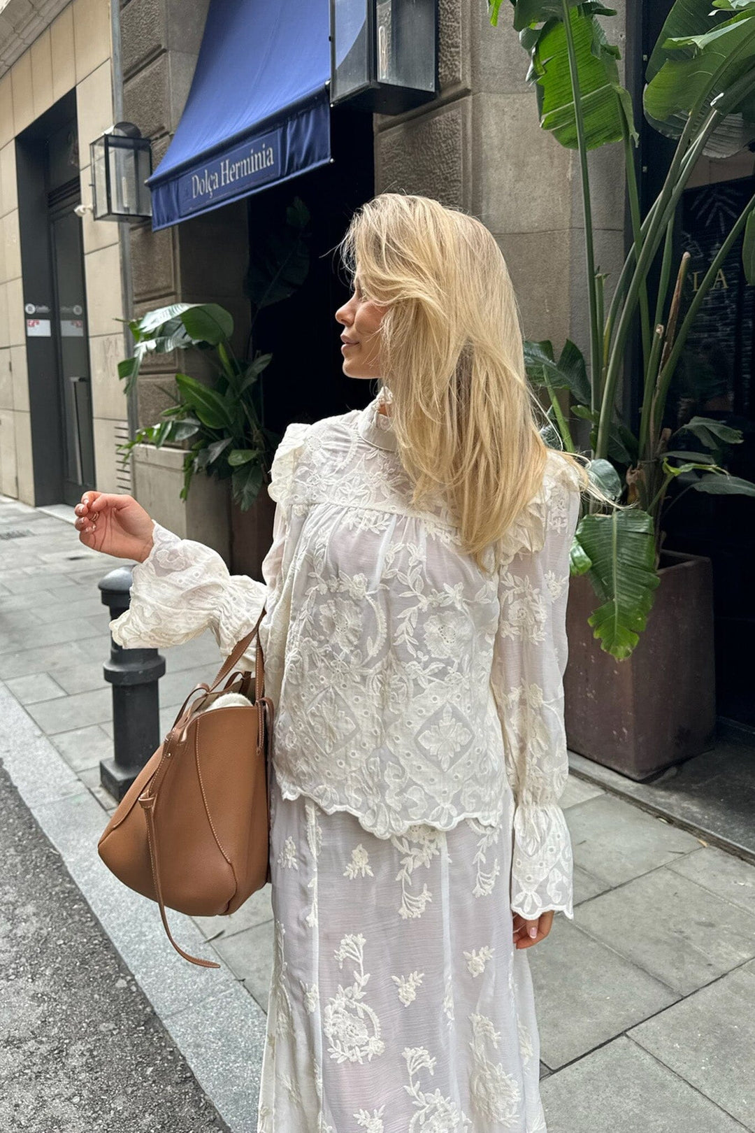 BYIC - Ellinoric Lace Shirt - vw Vintage White