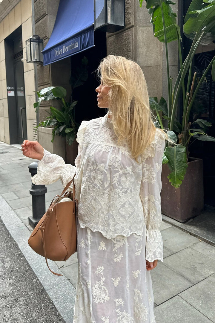 BYIC - Ellinoric Lace Shirt - vw Vintage White