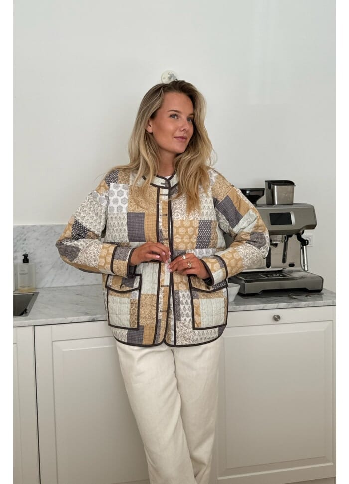 BYIC - Emmyic Quilted Jacket - emp Earth Multi Print