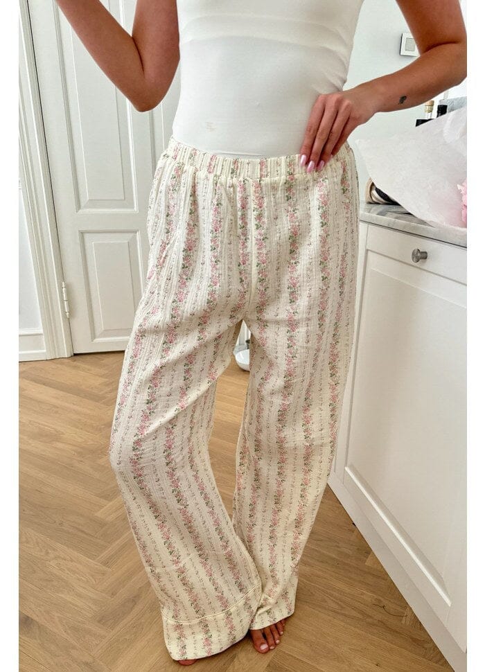 BYIC - Najaic Pants - lpfp Light Pink Flower Print