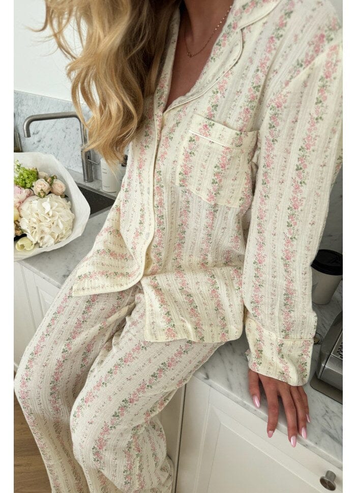 BYIC - Najaic Pants - lpfp Light Pink Flower Print
