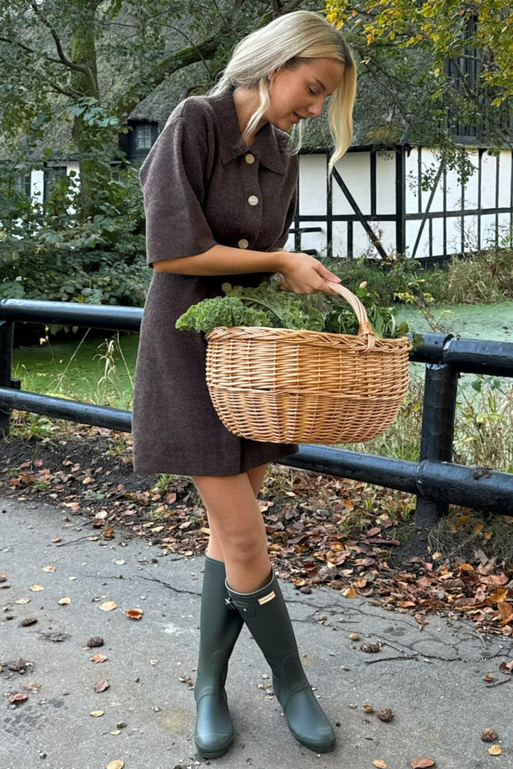 BYIC - Oliviaic Knit Dress H105-1 - Dbrown Dark Brown