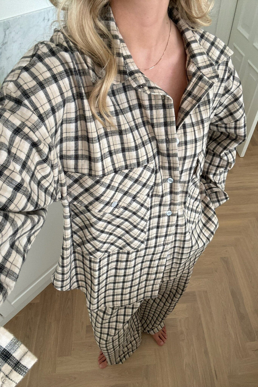 BYIC - Theldaic Shirt - bbc Beige Black Checks
