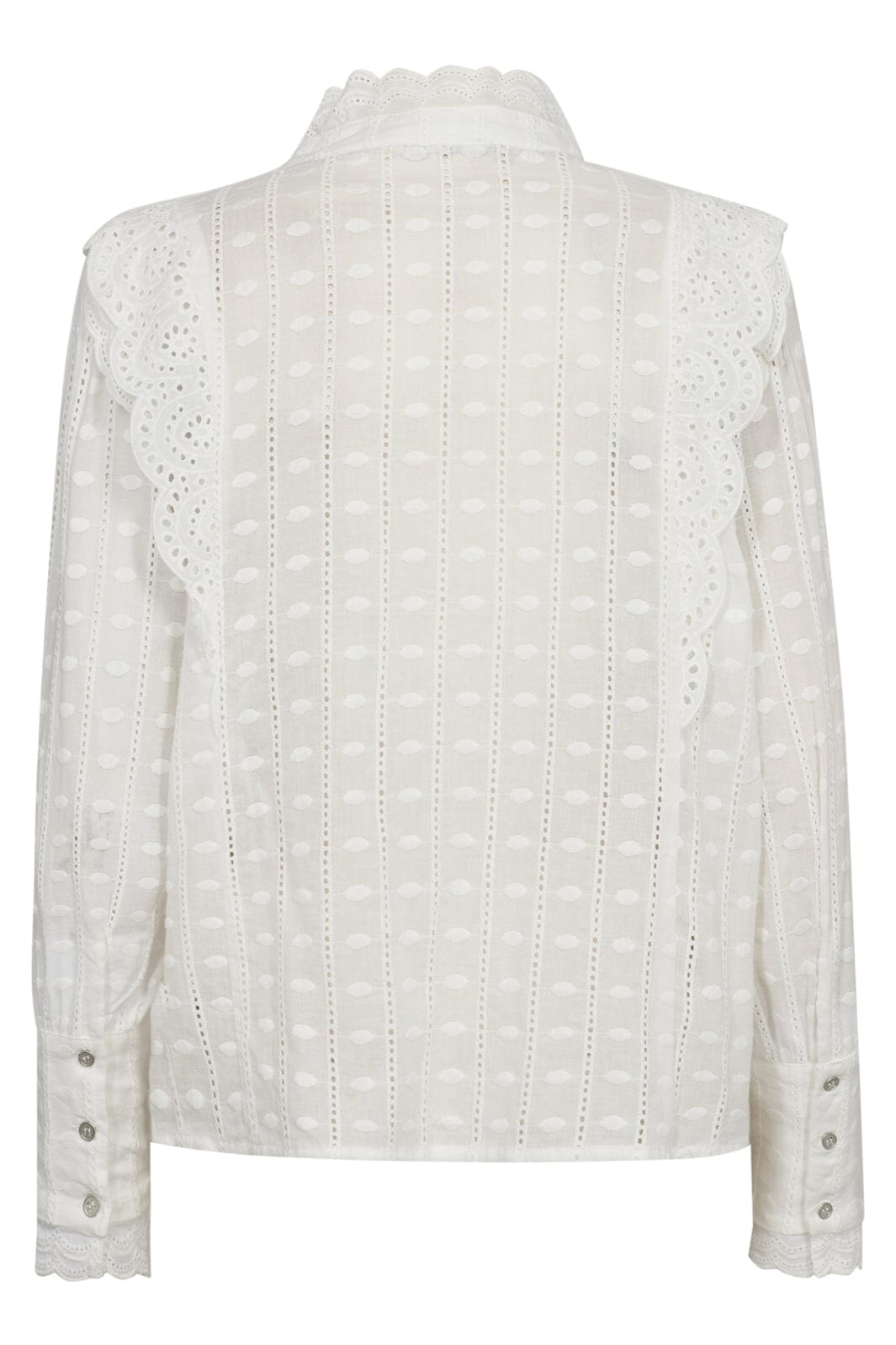 Co´couture - Chaincc Dot Anglaise Shirt 35640 - 4000 White