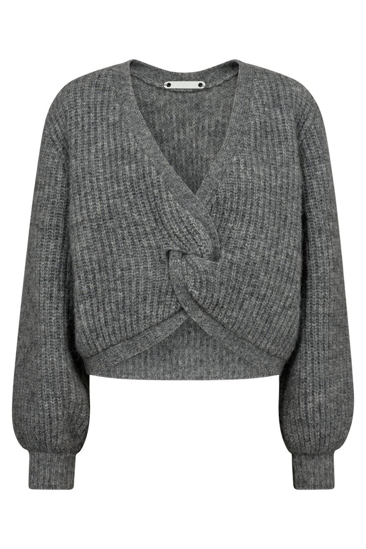 Co´couture - Cozycc Lurex Twist Knit 32132 - 57 Grey Melange