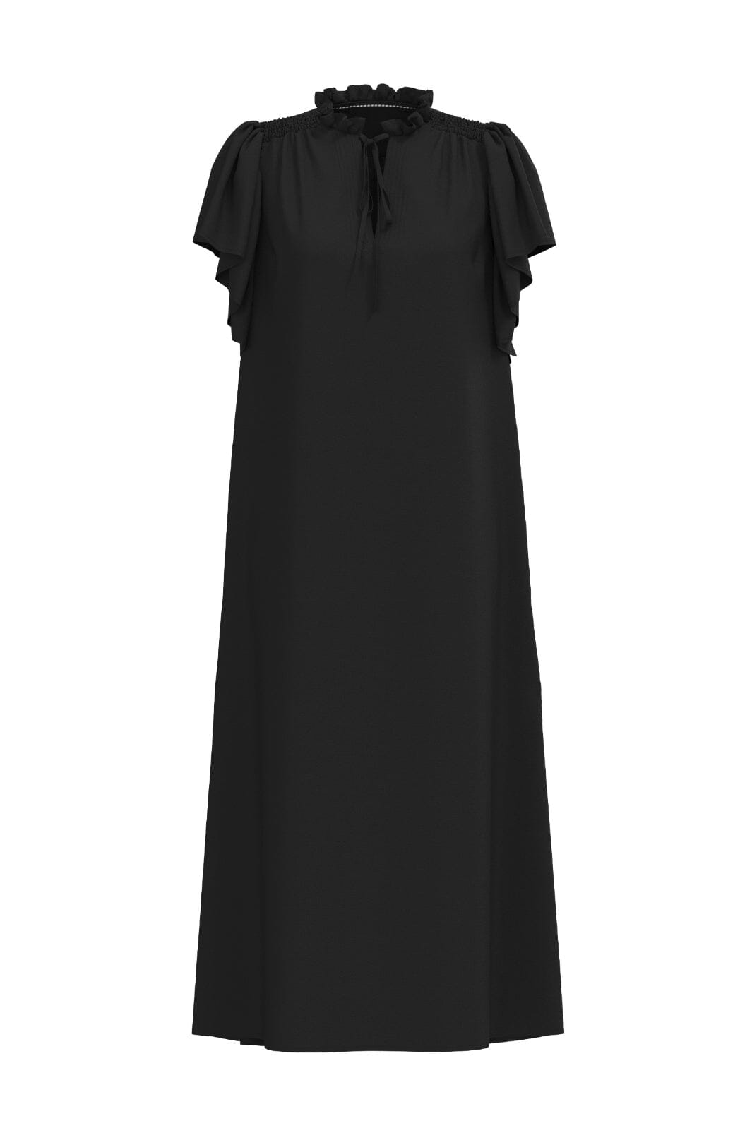Co´couture - Heracc Ss Frill Dress 36421 - 96 Black