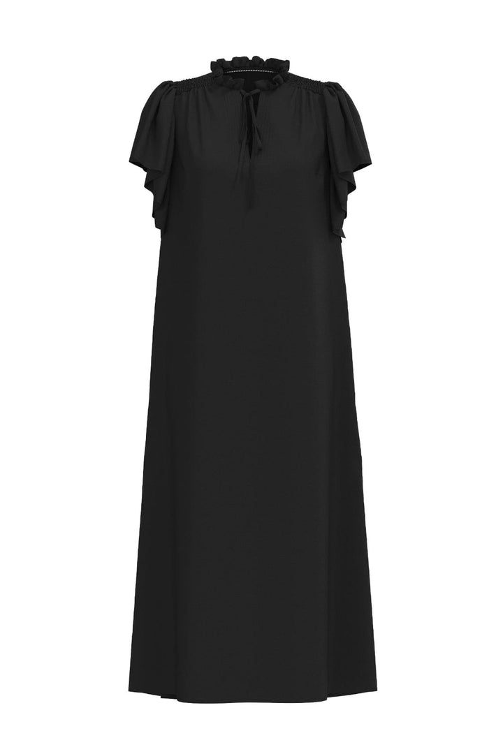 Co´couture - Heracc Ss Frill Dress 36421 - 96 Black
