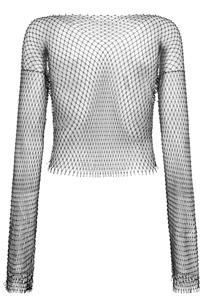 Co´couture - Krystalcc Net Blouse 32117 - 96 Black