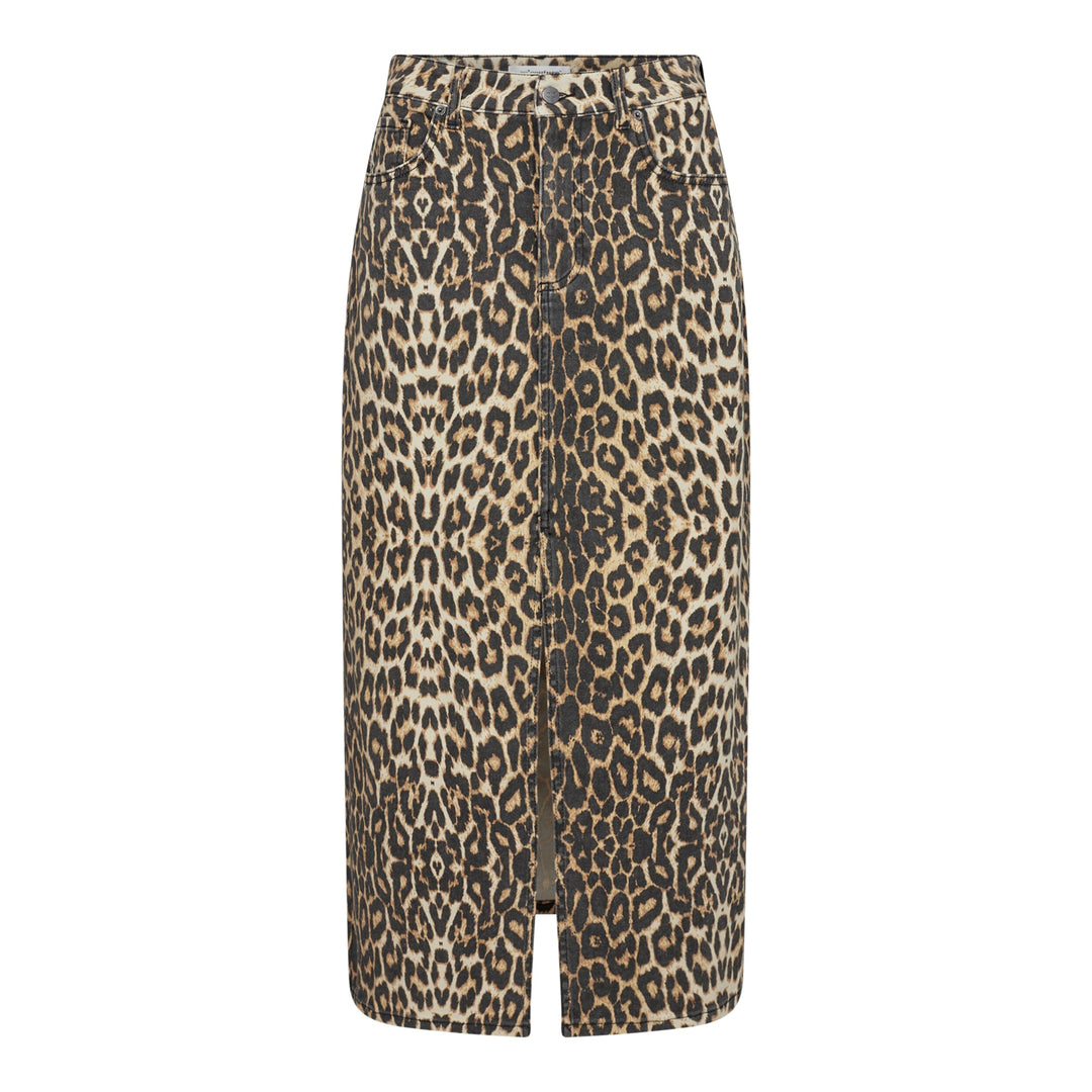 Co´couture - Leocc Denim Slit Skirt 34110 - 16 Khaki